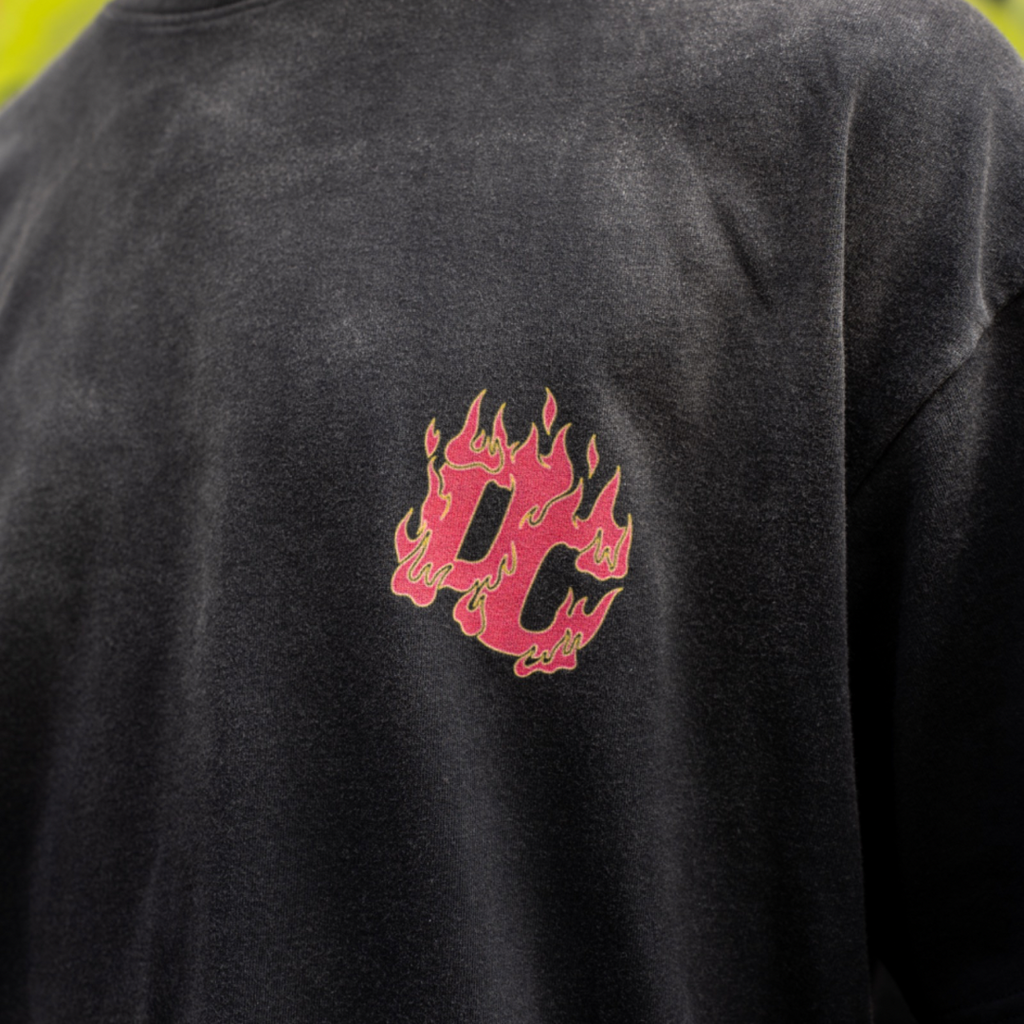 Flame Oversize Dyed Tee