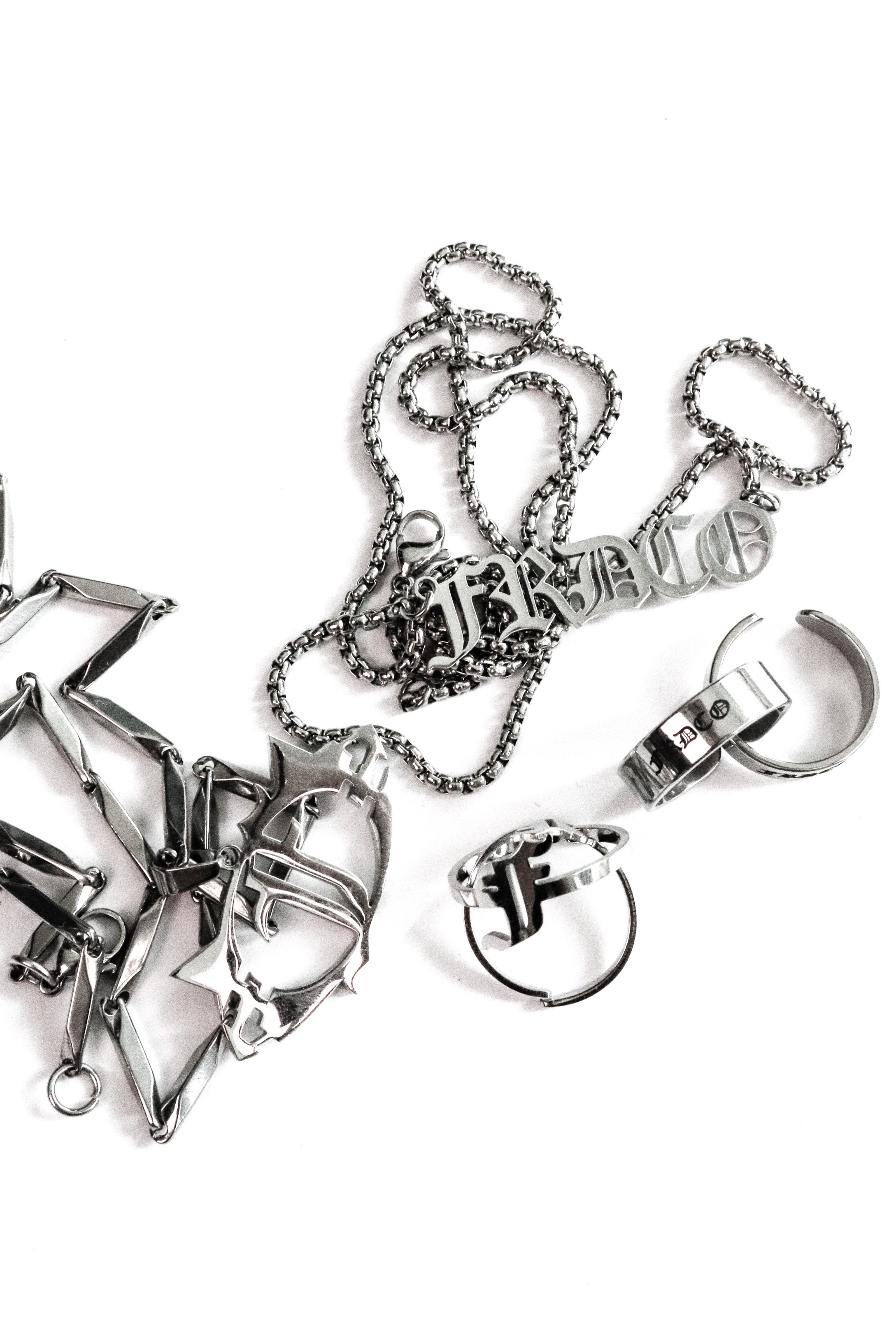 Essential Sliver Logo Necklaces