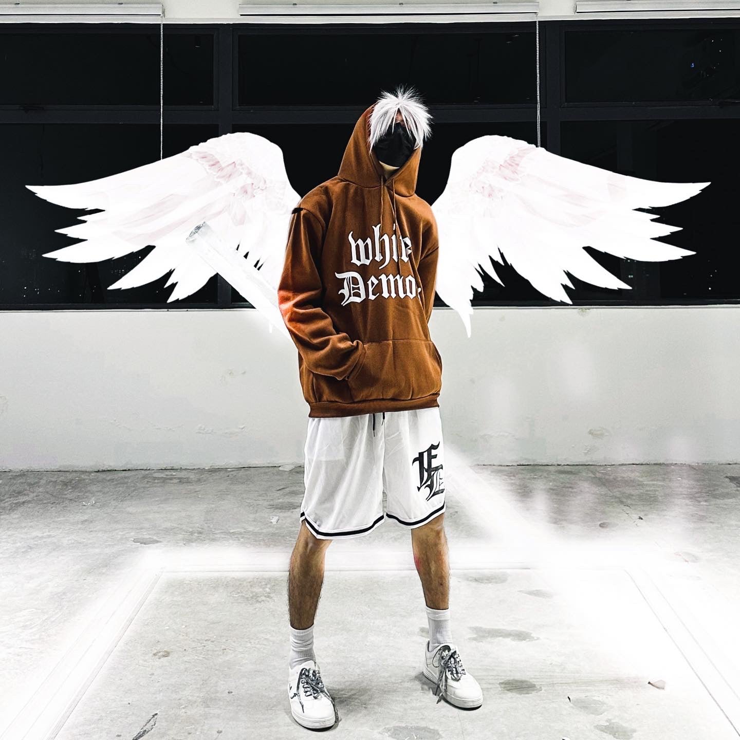 S23 White Demons Hoodie Brown