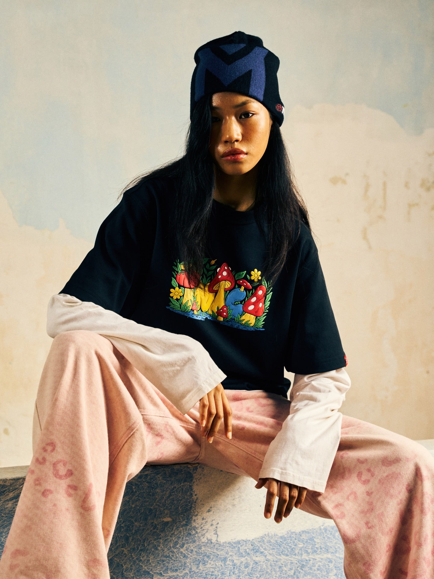 Mushroom Logo Tee (Black)