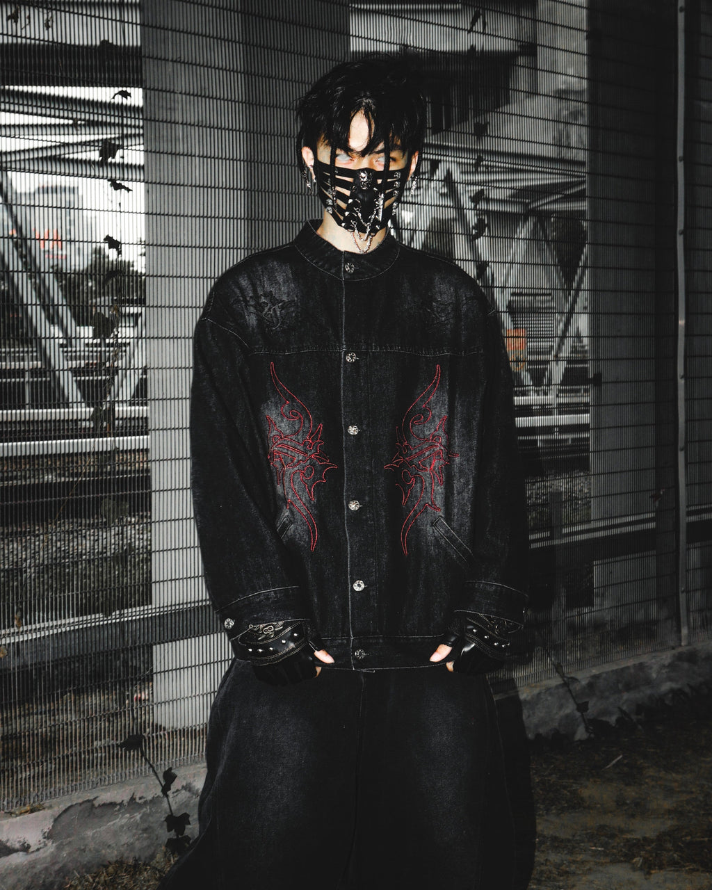 Aura Denim Jacket Black