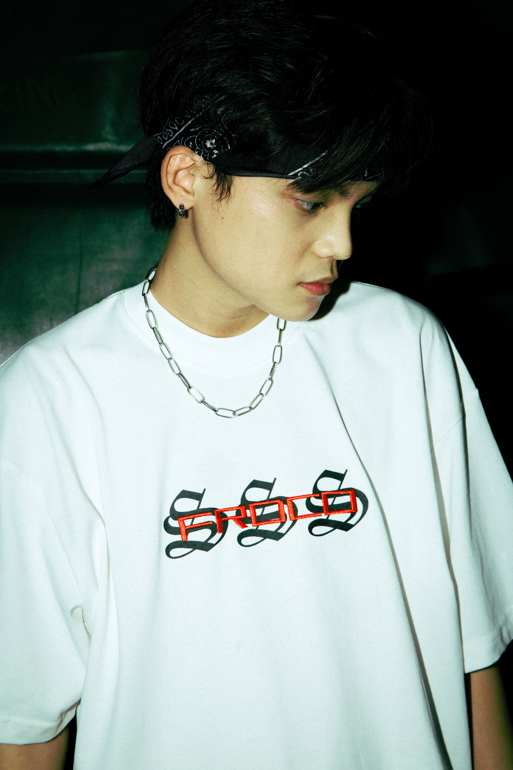 Triple S : Embroidery Snake Tee White