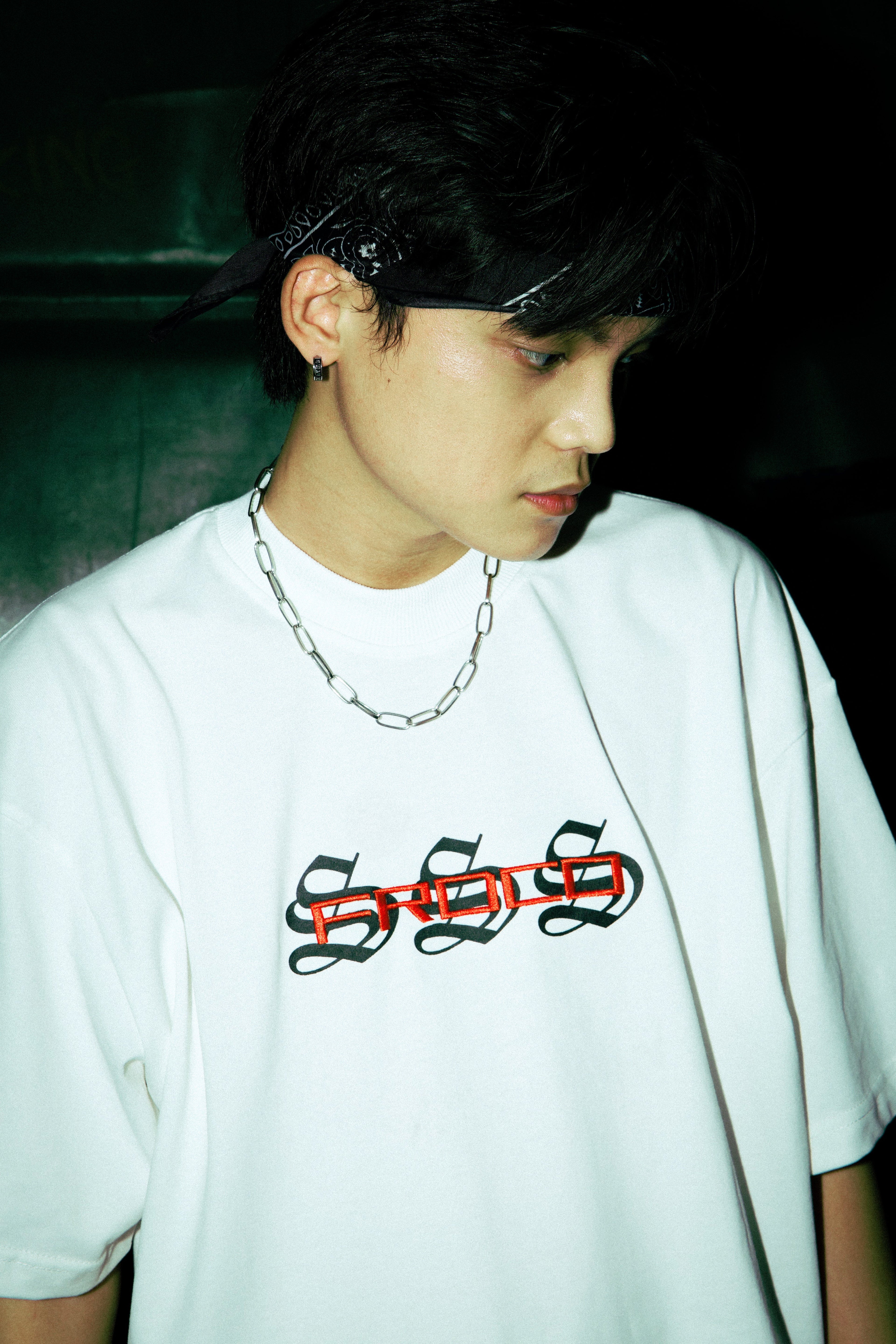 Triple S : Embroidery Snake Tee White