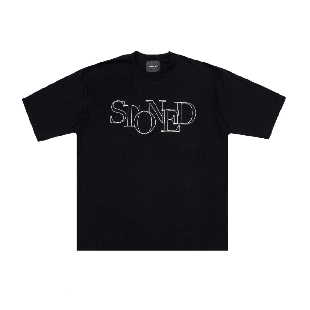 Blessed25 : Unfinished Logo Tee Black