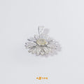 Iced-Out Sunflower Pendant