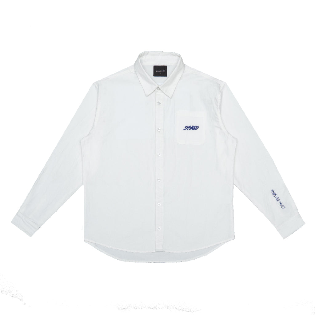 Blessed25 : White L/S Shirt White
