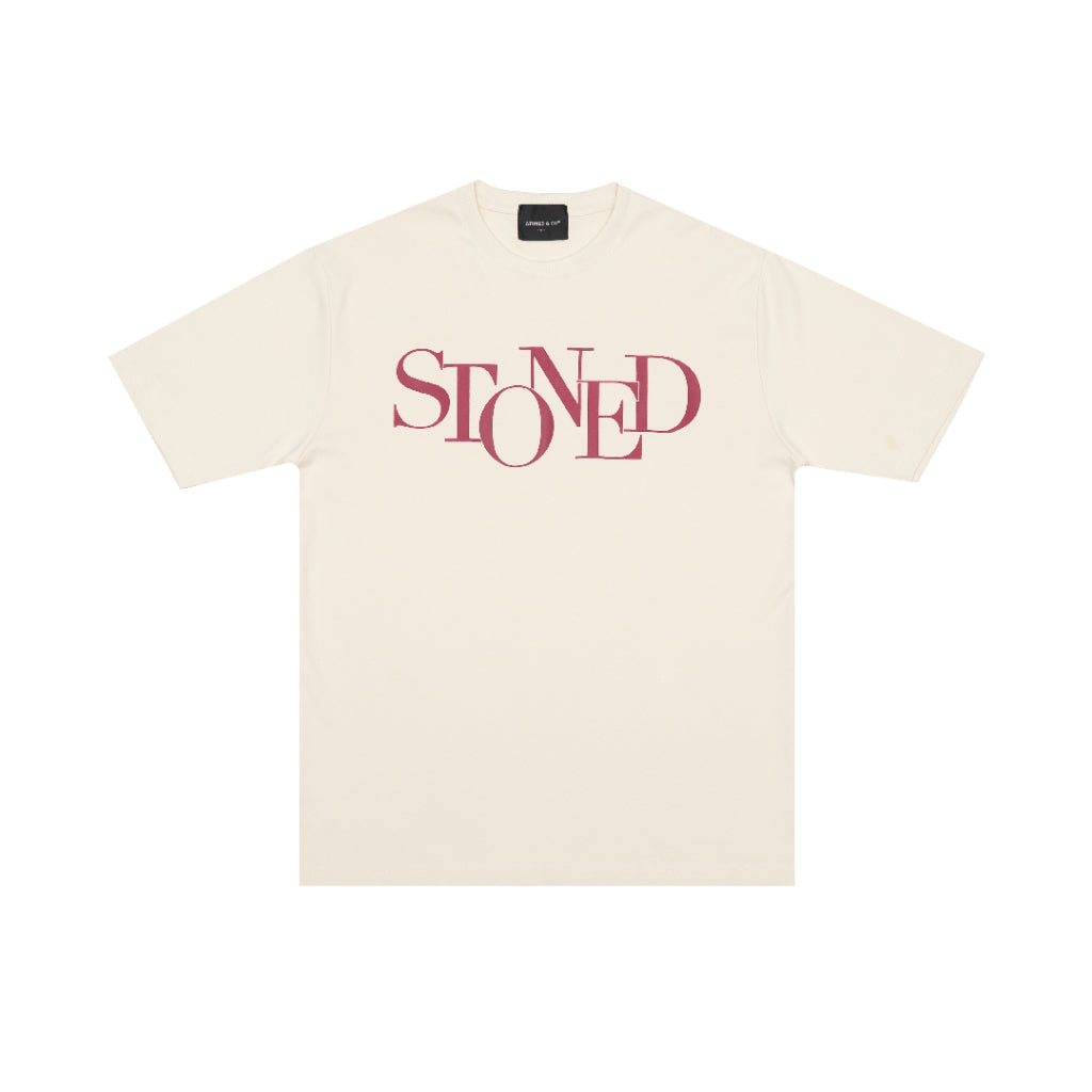 Blessed25 : Finished Logo Tee Beige