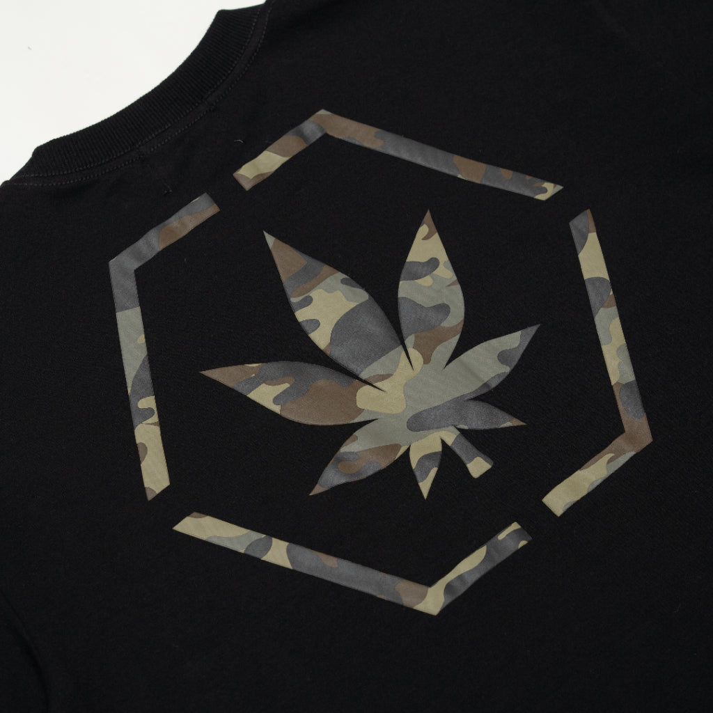 Blessed25 : Hexagon Camo Tee Black