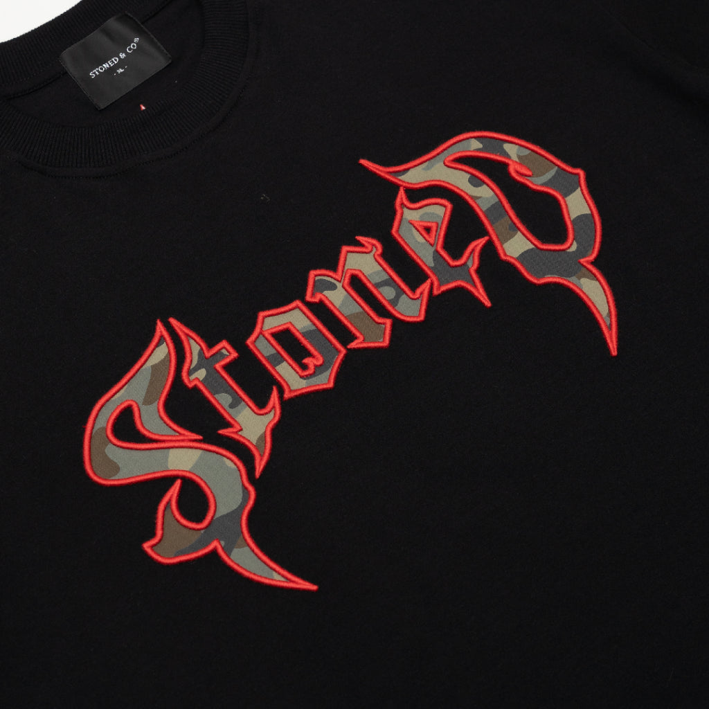 Blessed25 : Conspiracy Camo Tee Black