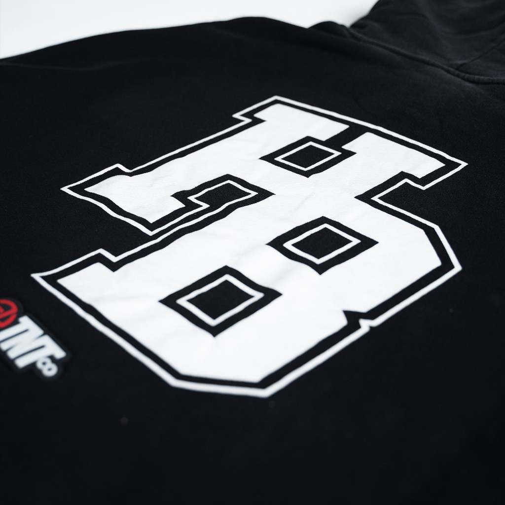 HB Stone Washed Hoodie Black