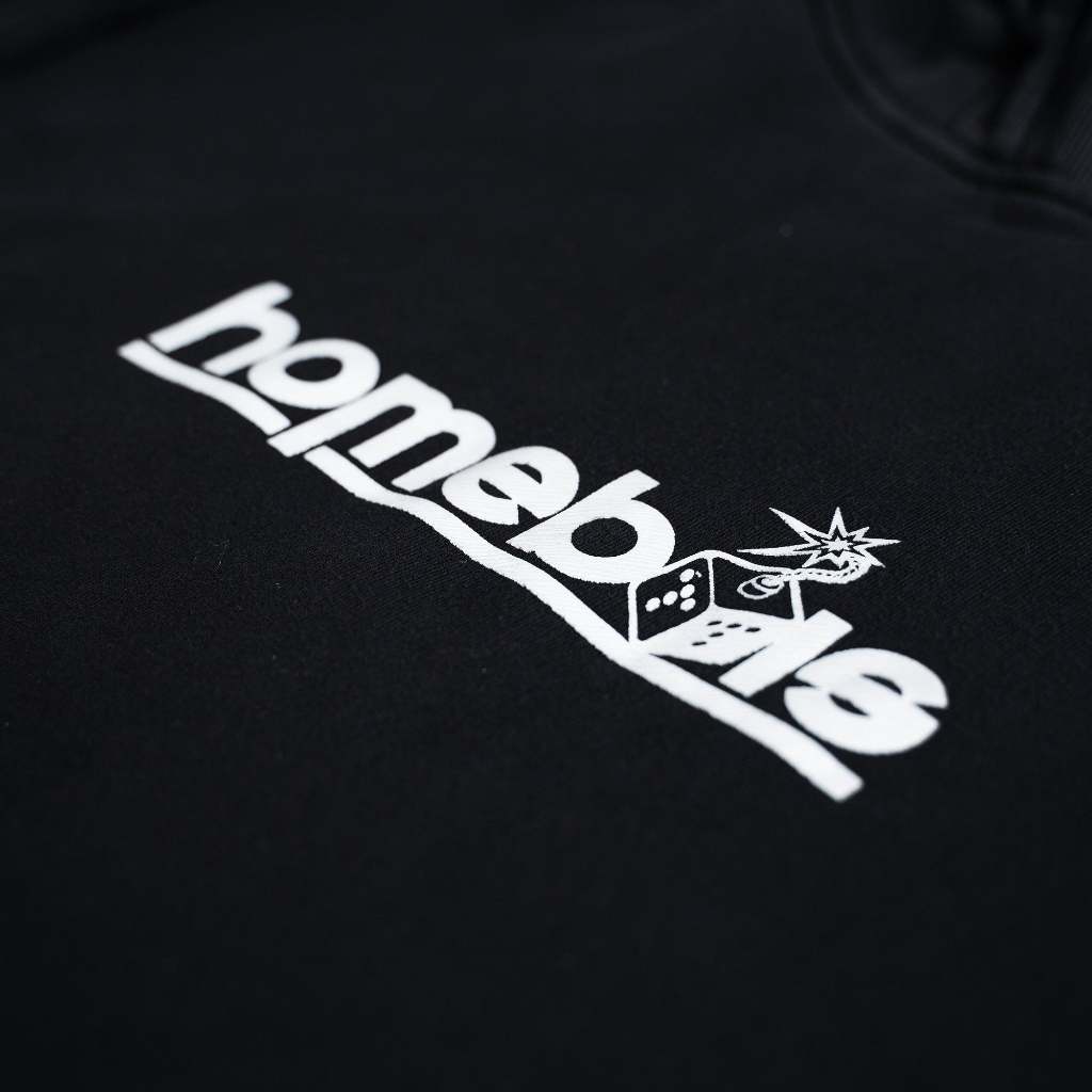 HB Stone Washed Hoodie Black