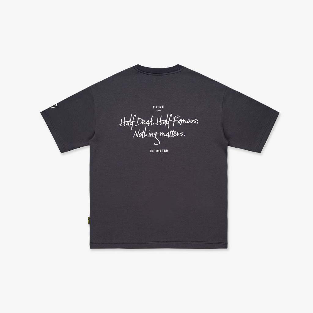 Nothing Matters Heavy Broad Tee - Shadow Grey