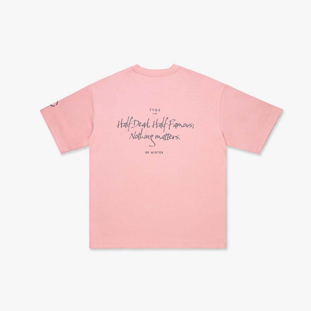Nothing Matters Heavy Broad Tee - Beige Pink