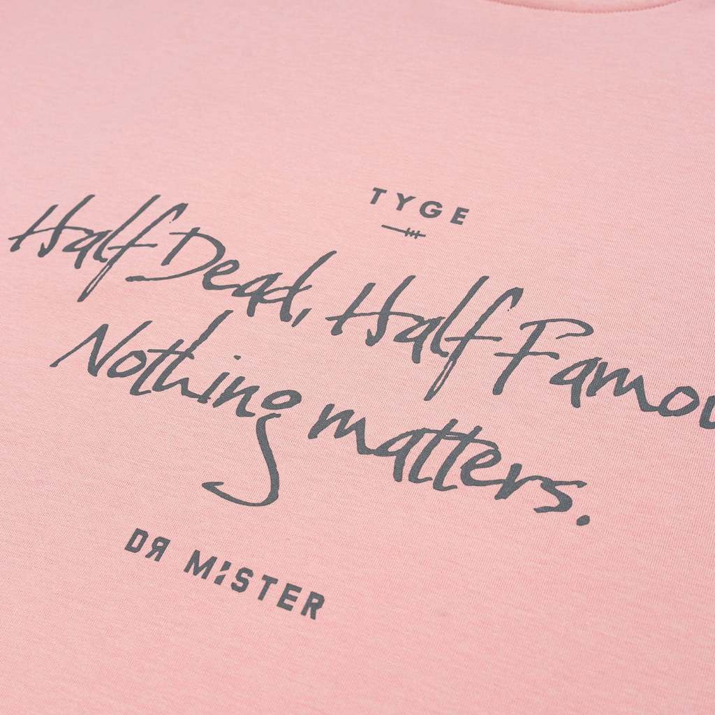 Nothing Matters Heavy Broad Tee - Beige Pink