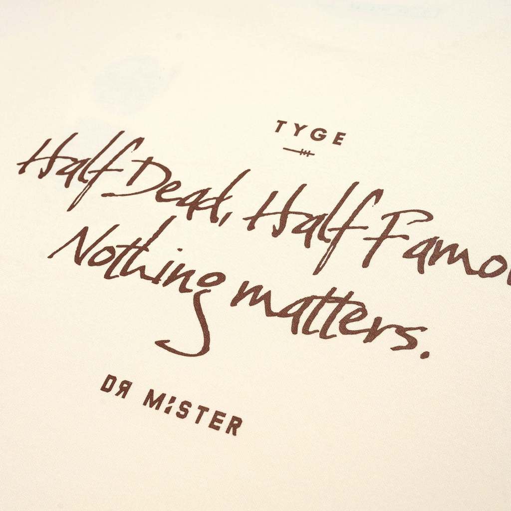 Nothing Matters Heavy Broad Tee - Cream Yellow