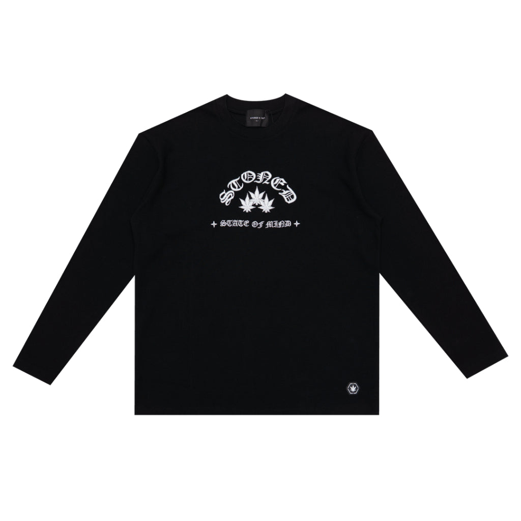 WBB25 : Waffle L/S Tee Black