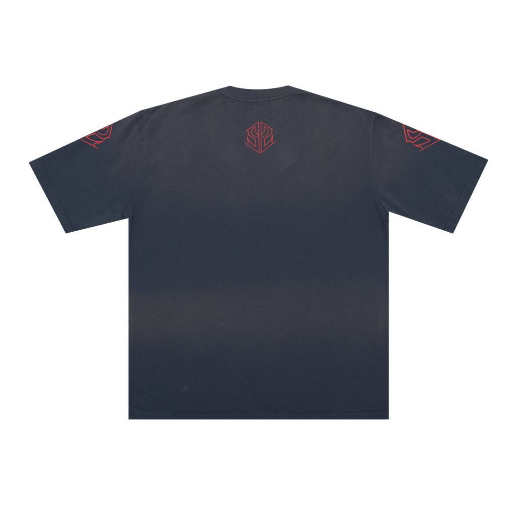 WBB25 : SS Metal Tee Washed Navy