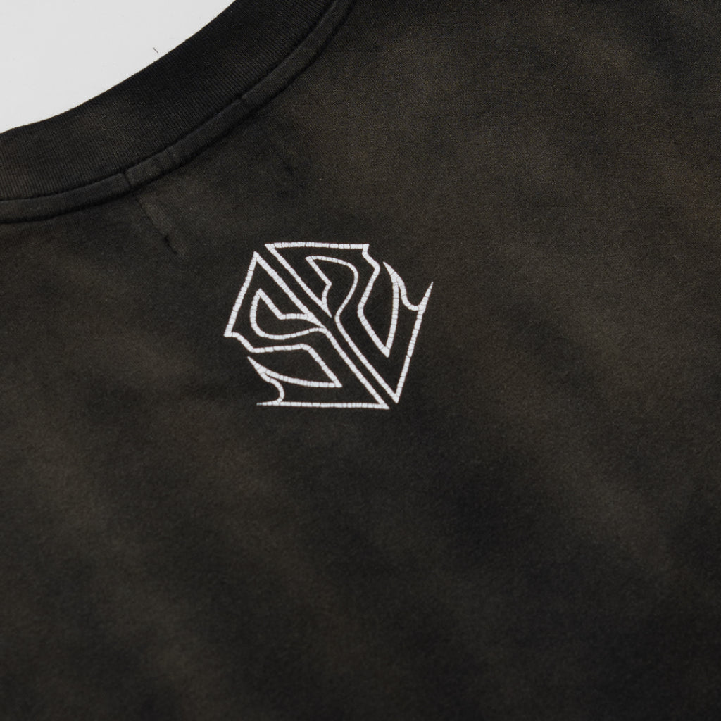 WBB25 : SS Metal Tee Washed Black