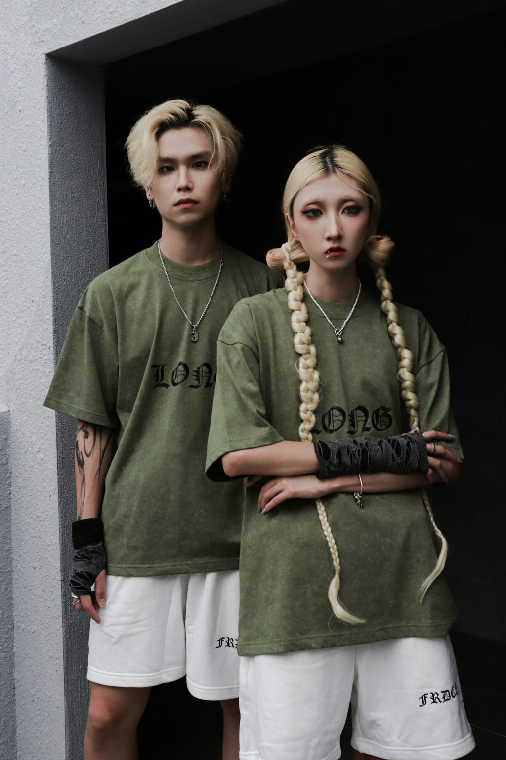 Dark Dragon Stoned Wash Tee Green