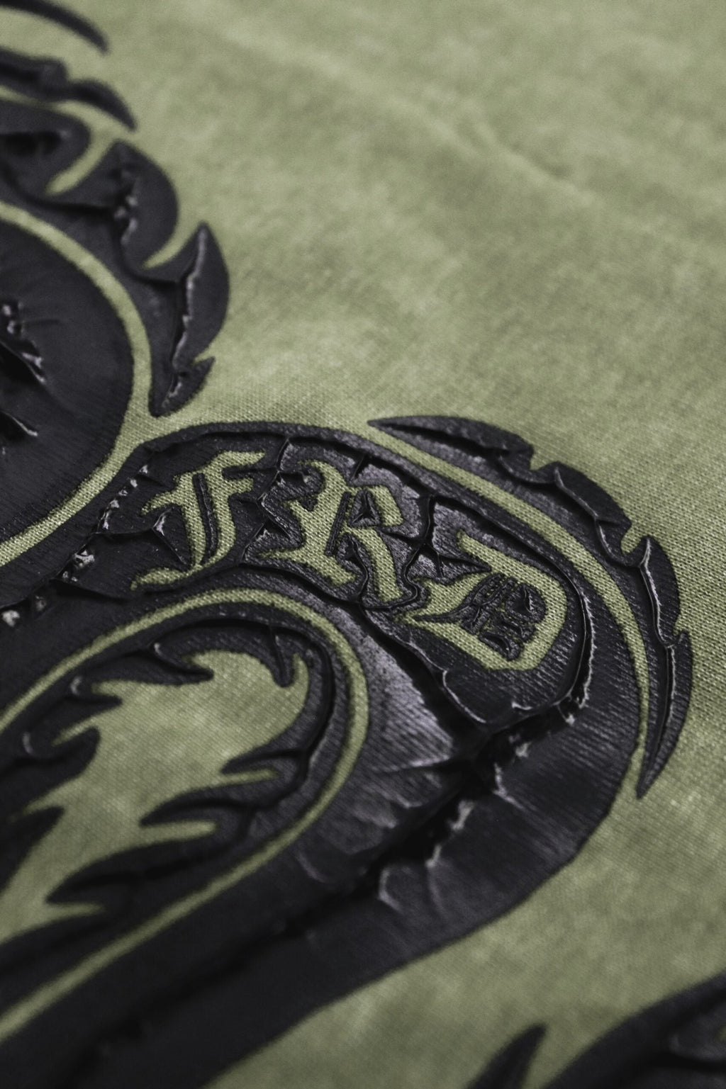 Dark Dragon Stoned Wash Tee Green