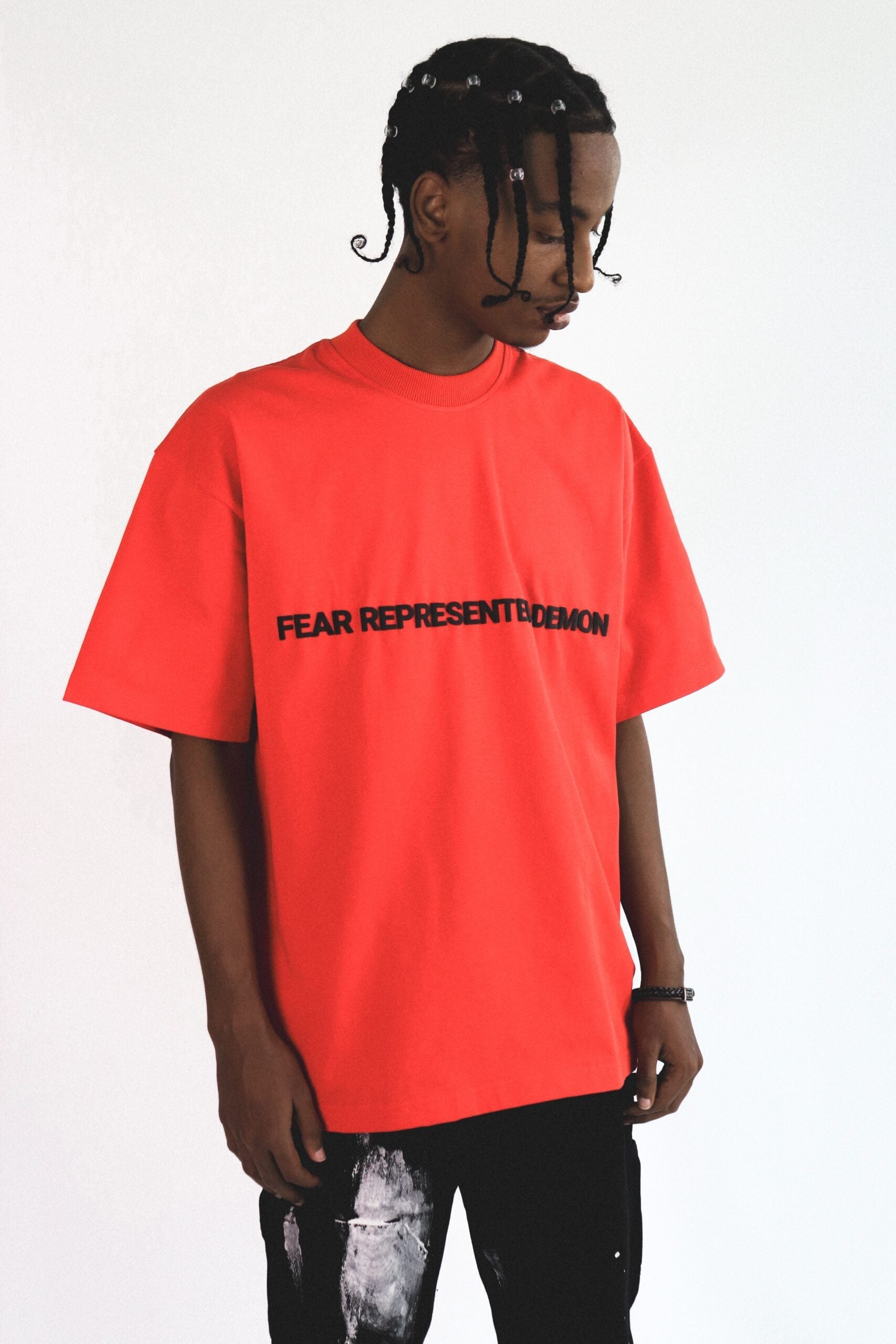 SS24 Embossed Logo Tee Red