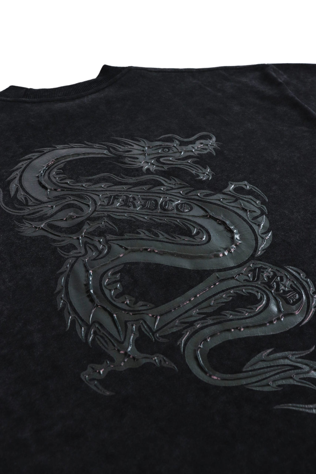 Dark Dragon Stoned Wash Tee Black