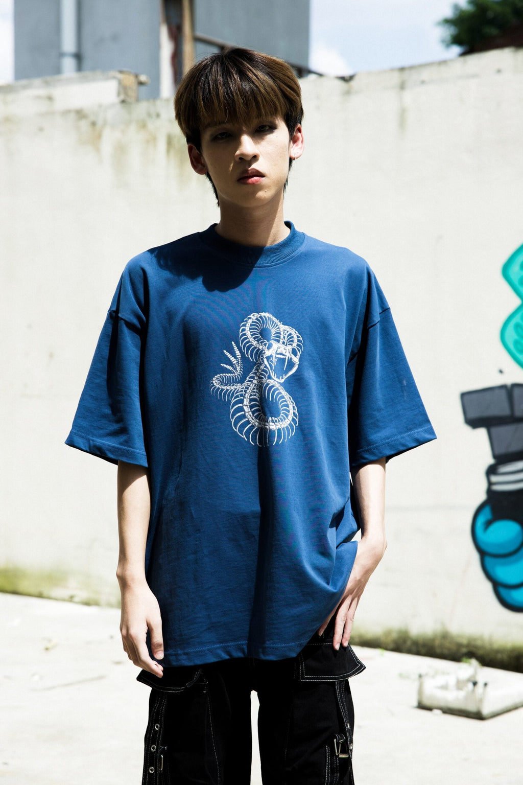Snake EMP Graphic Tee Blue