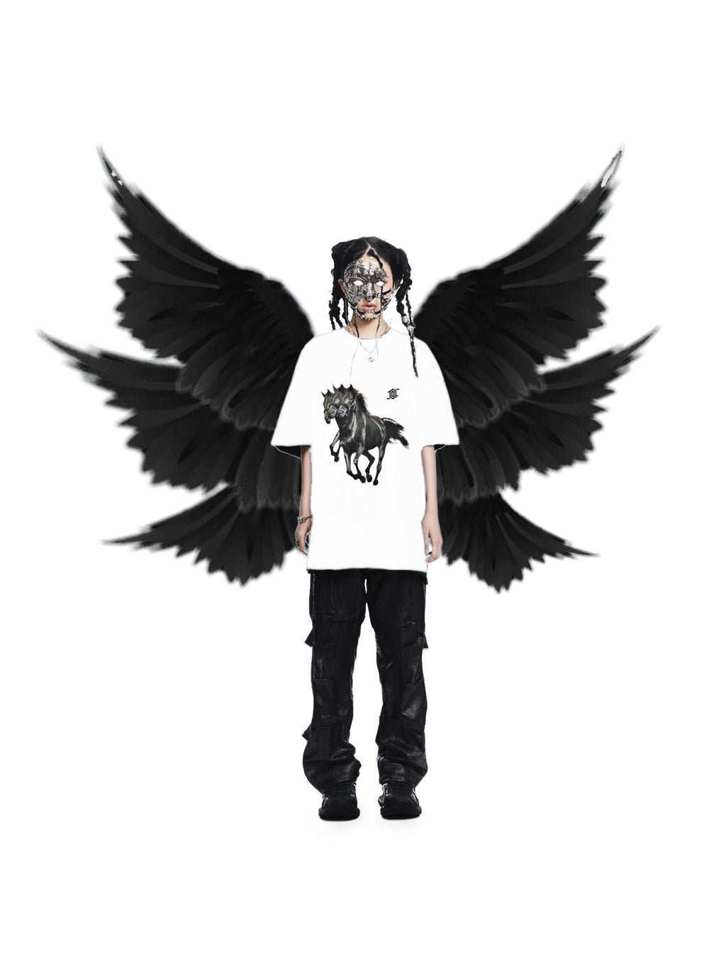 Ghost Horse Logo Tee White