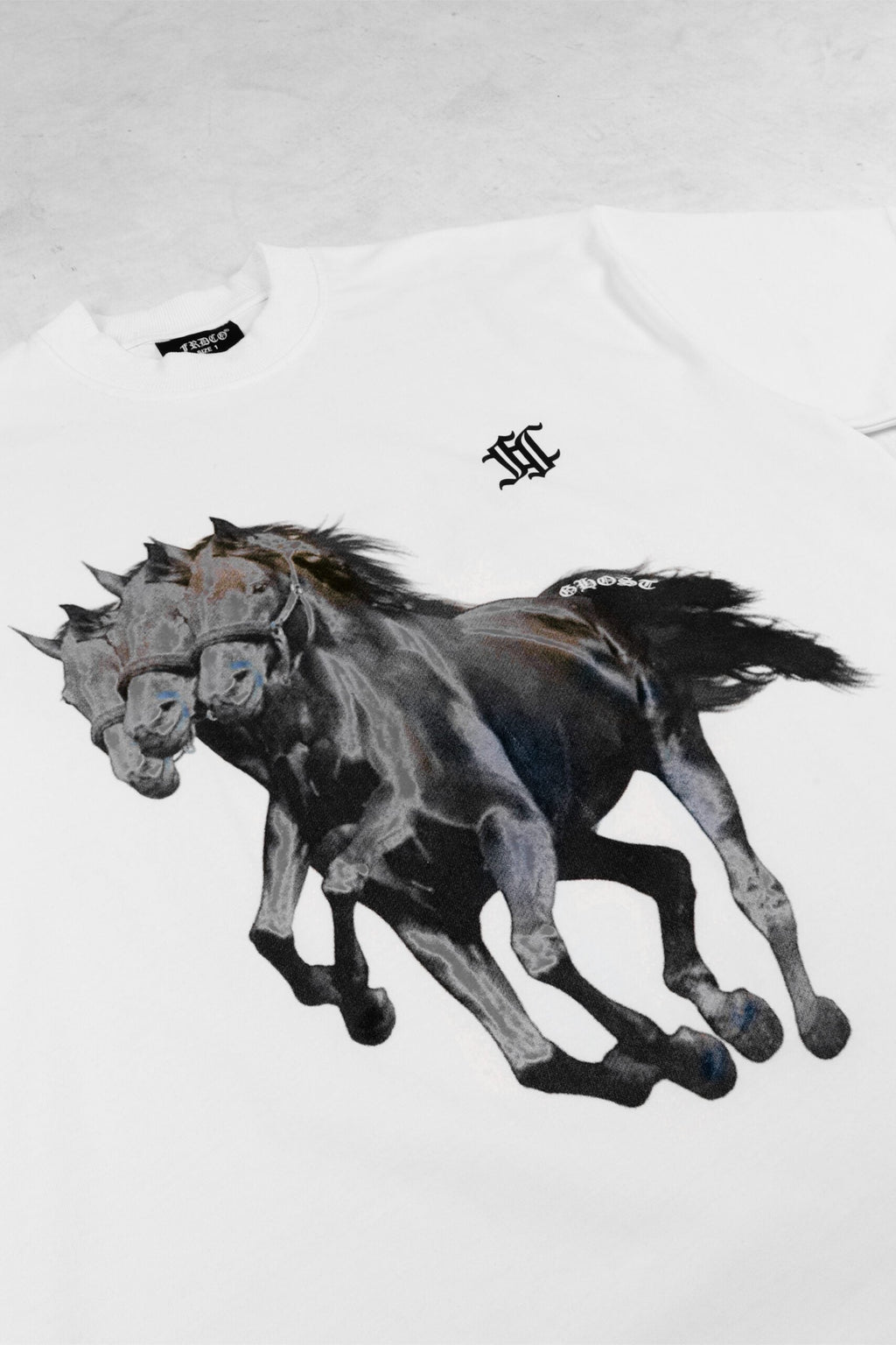 Ghost Horse Logo Tee White