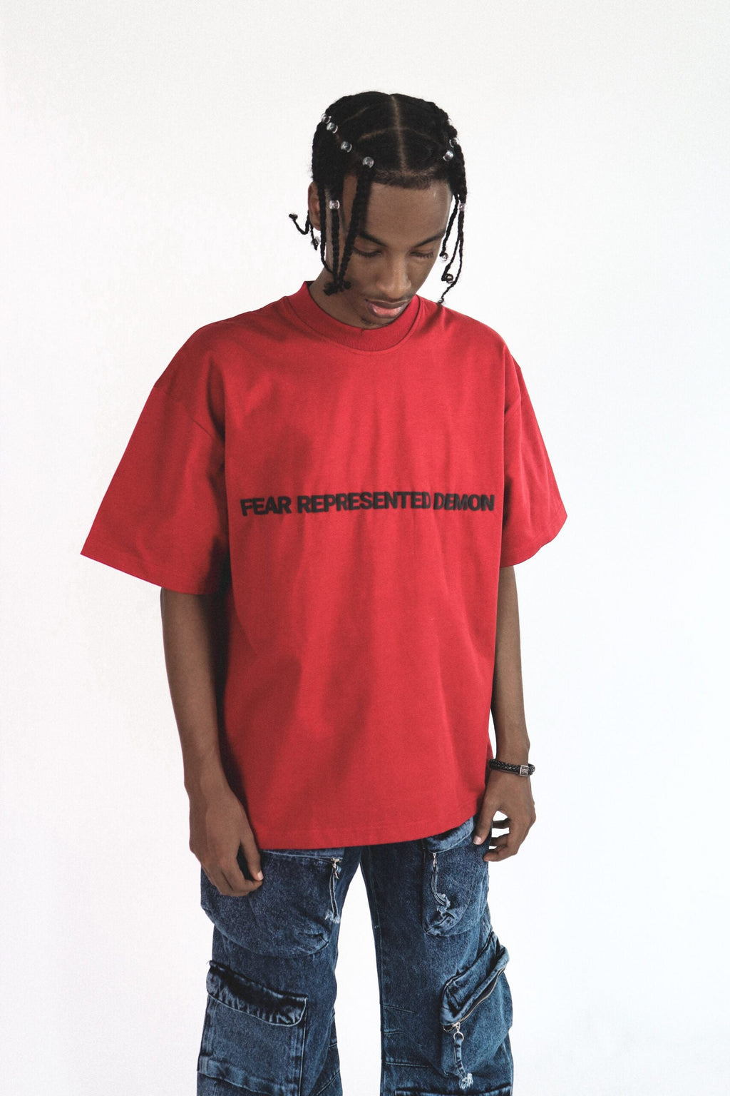 SS24 Embossed Logo Tee Maroon