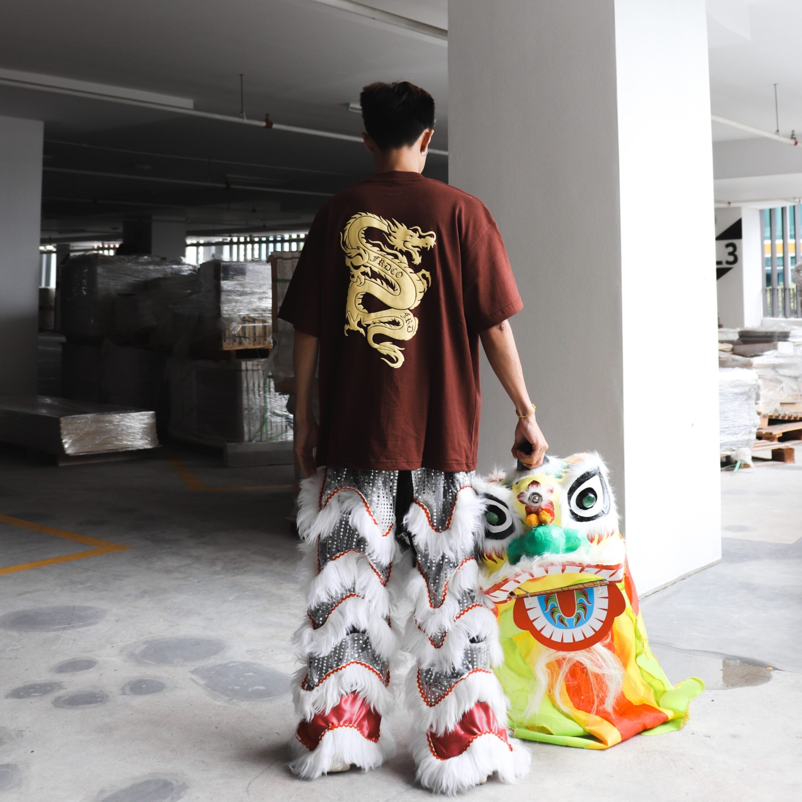 Dragon Empire Tee Brown