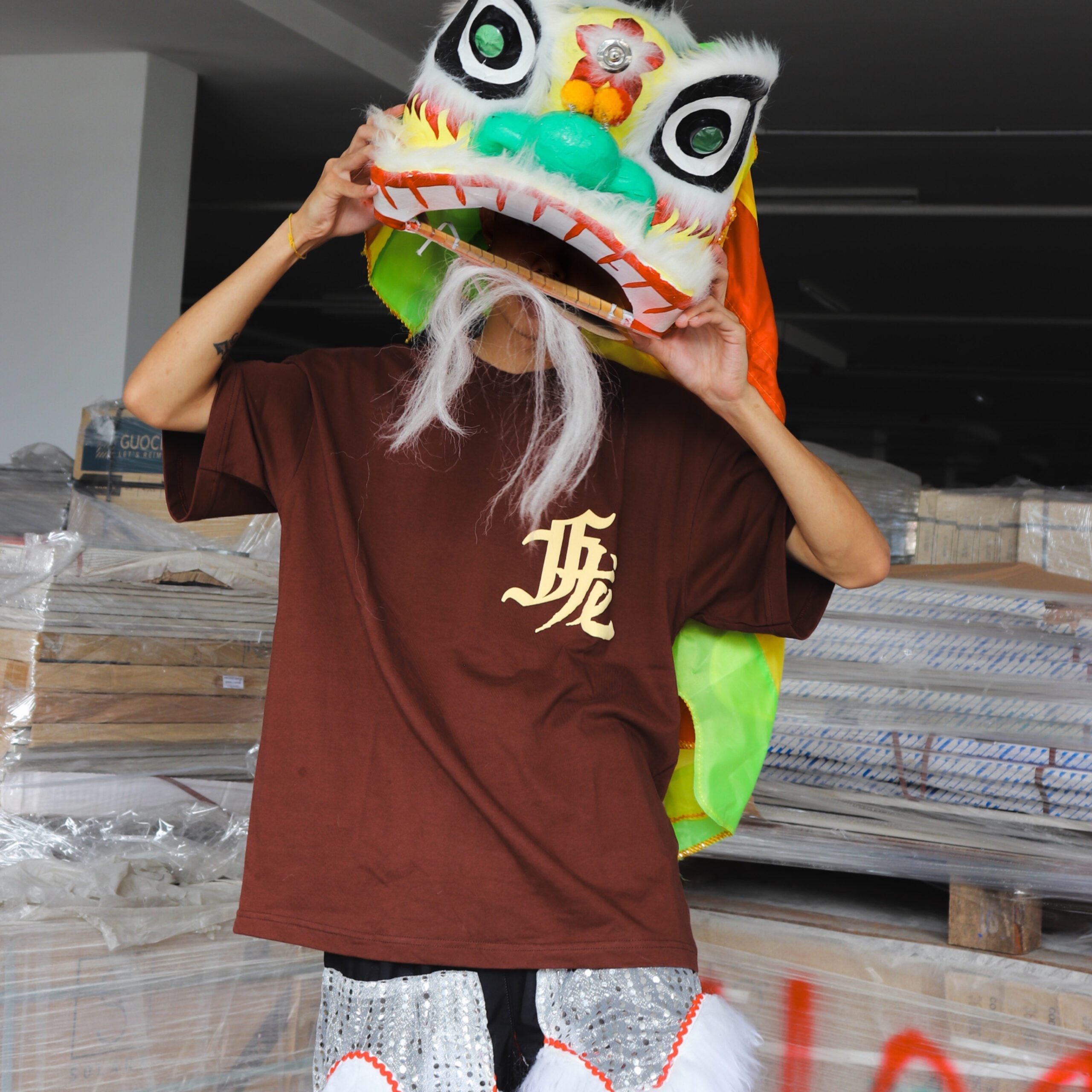 Dragon Empire Tee Brown