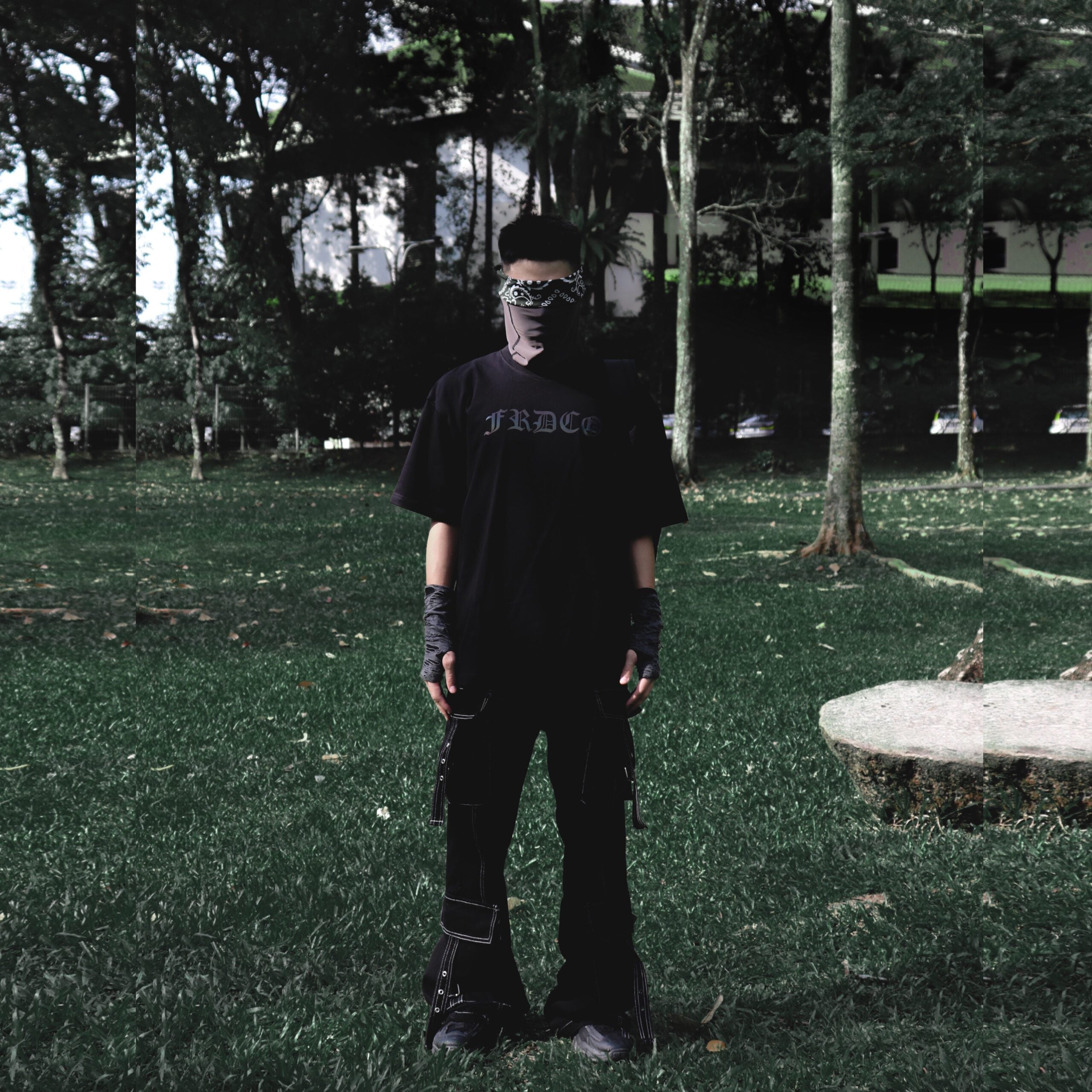 FRDCO X ENDLESS : Reflective Scorpion Tee Black