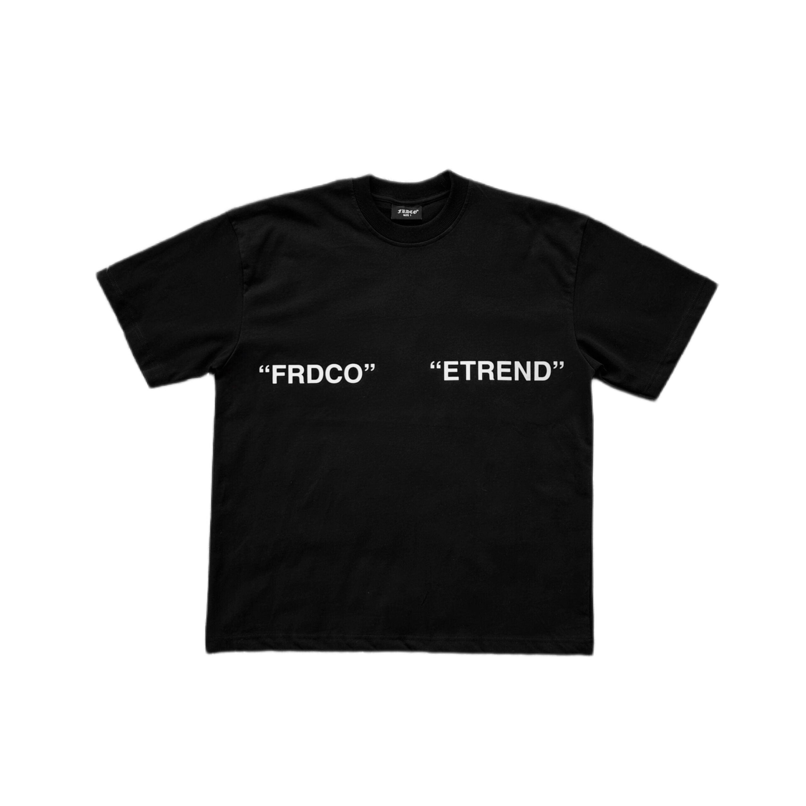 FRDCO X ETREND : EF Glow In Dark Tee Black