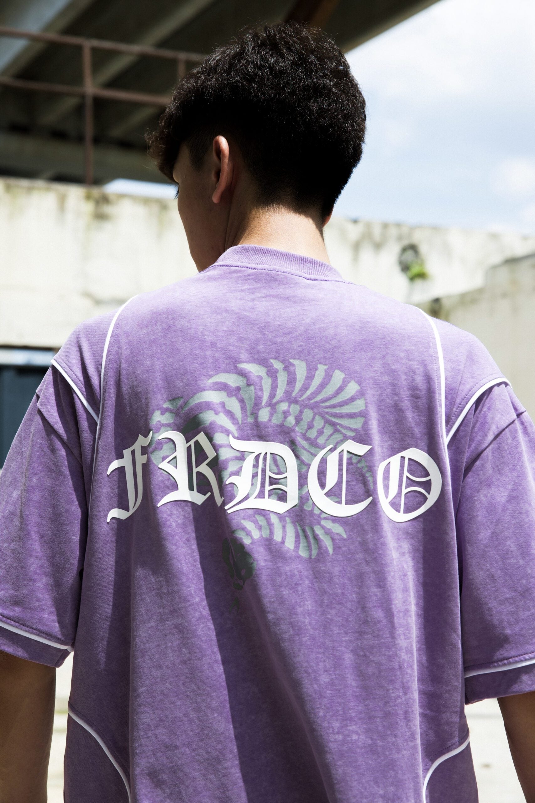 Stoned Snake Bone Washed Tee Purple