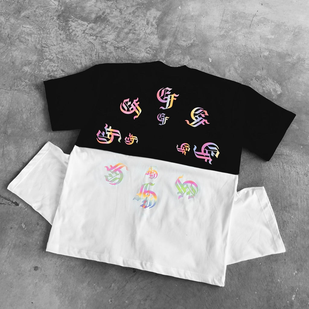 FRDCO X ETREND : EF Rainbow Reflective Tee White