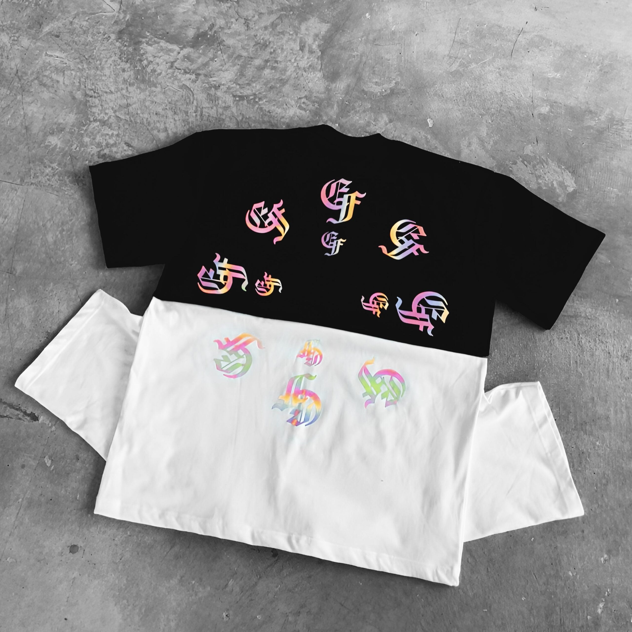 FRDCO X ETREND : EF Rainbow Reflective Tee White