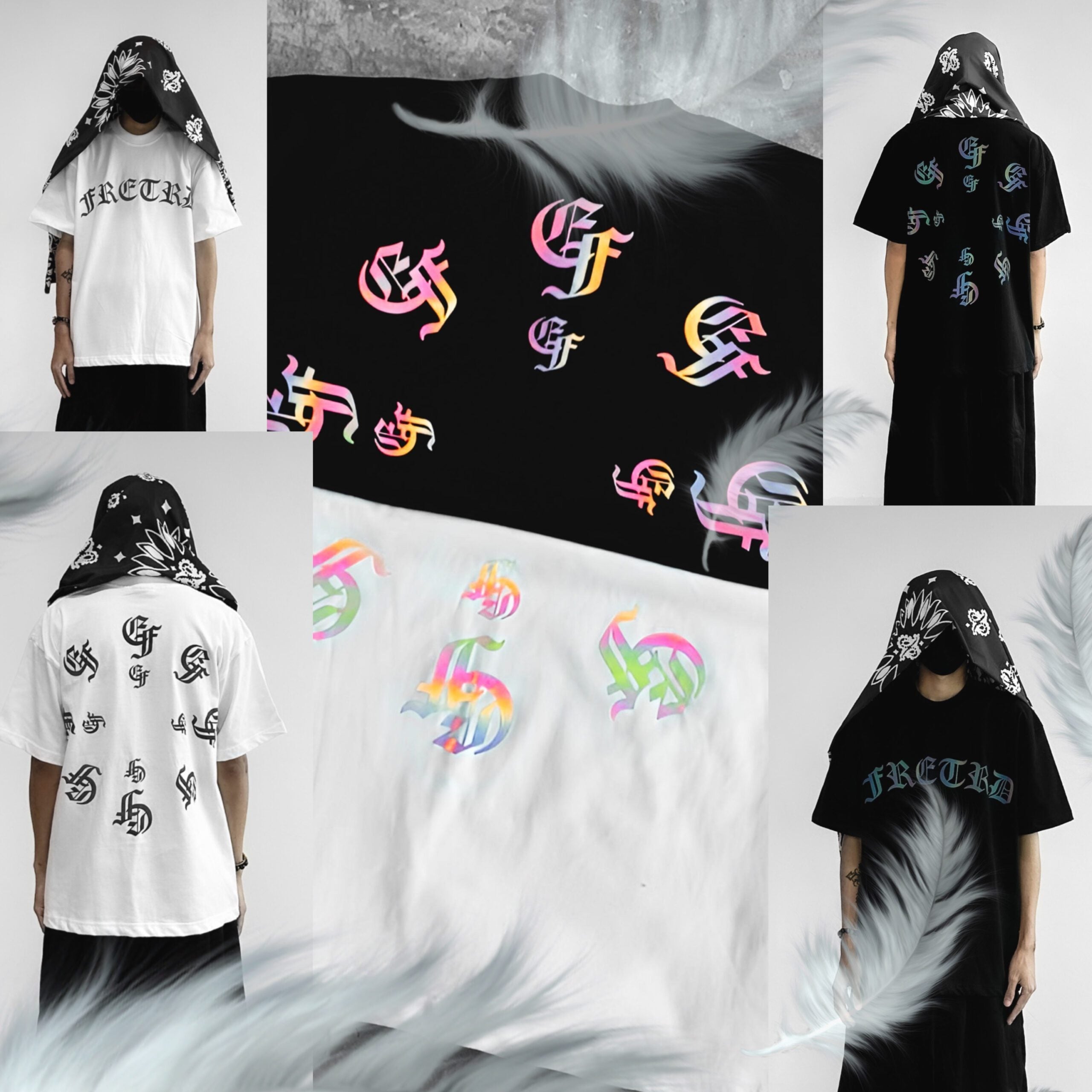 FRDCO X ETREND : EF Rainbow Reflective Tee White
