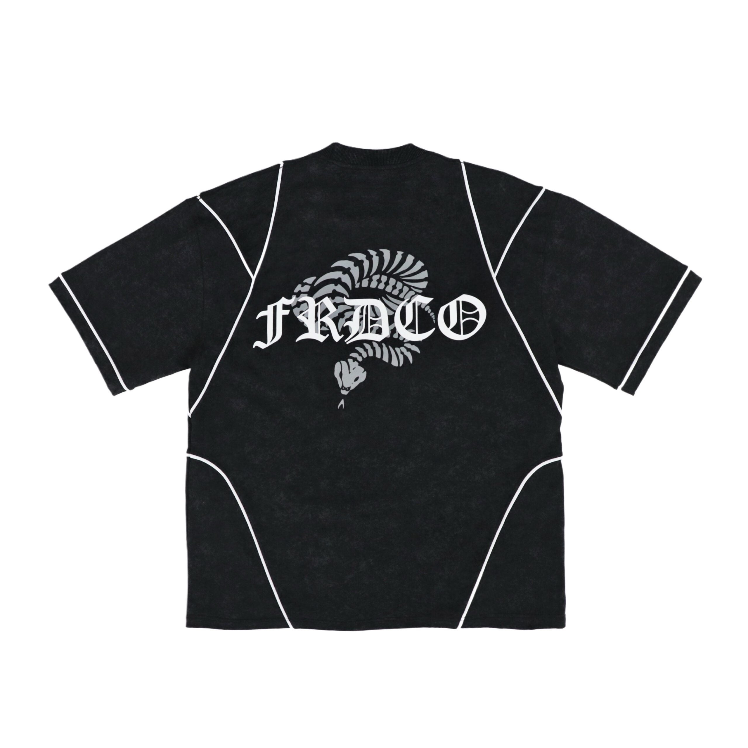 Stoned Snake Bone Washed Tee Black