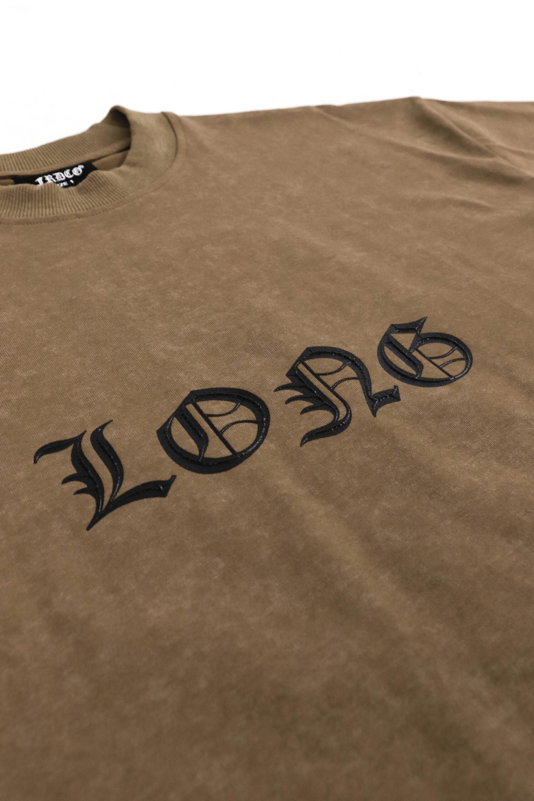 Dark Dragon Stoned Wash Tee Brown
