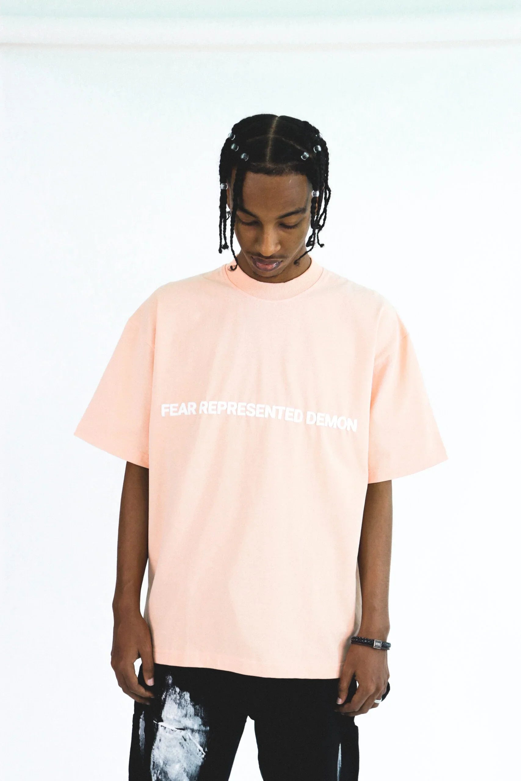 SS24 Embossed Logo Tee Peach