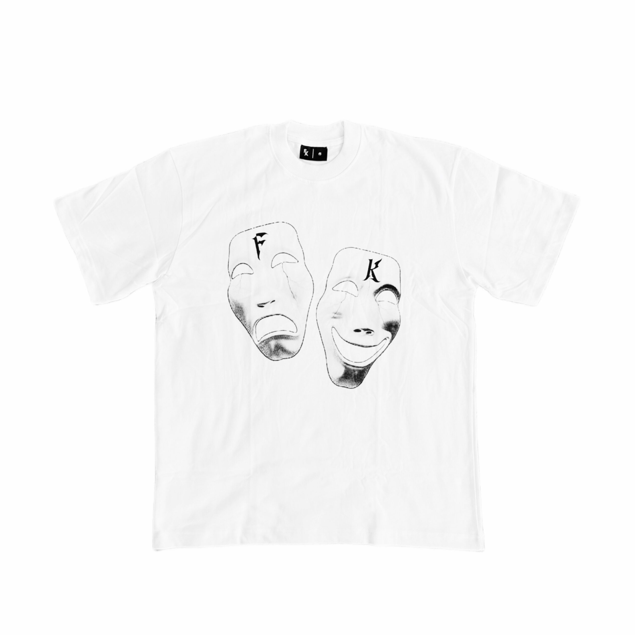 S23 Two Face Logo Tee White