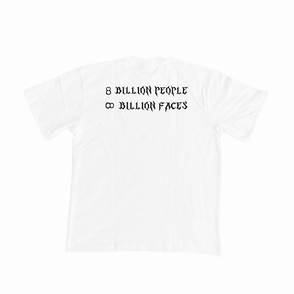 S23 Two Face Logo Tee White