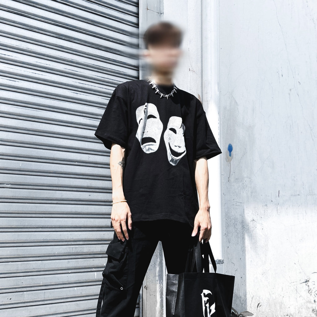 S23 Two Face Logo Tee Black