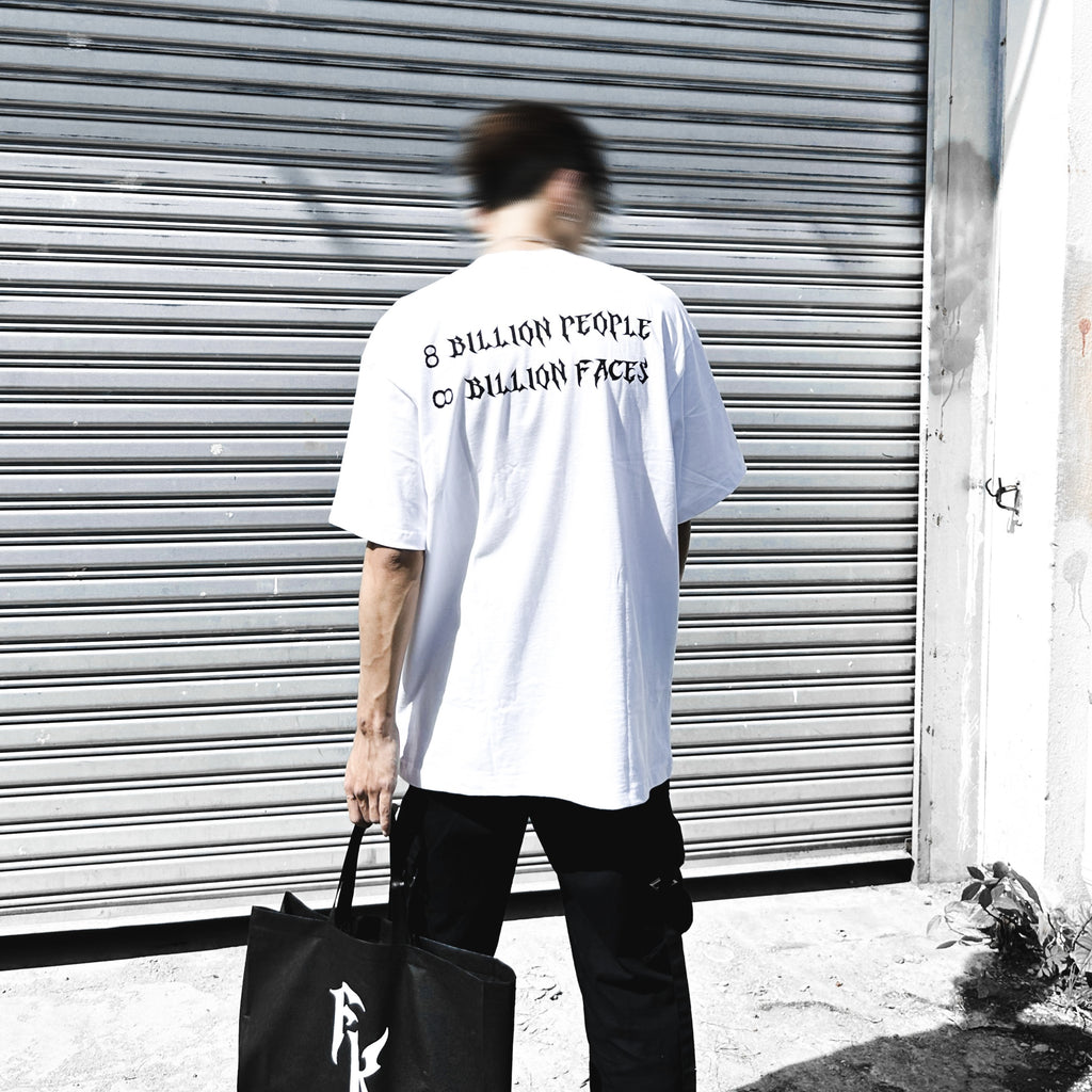 S23 Two Face Logo Tee White