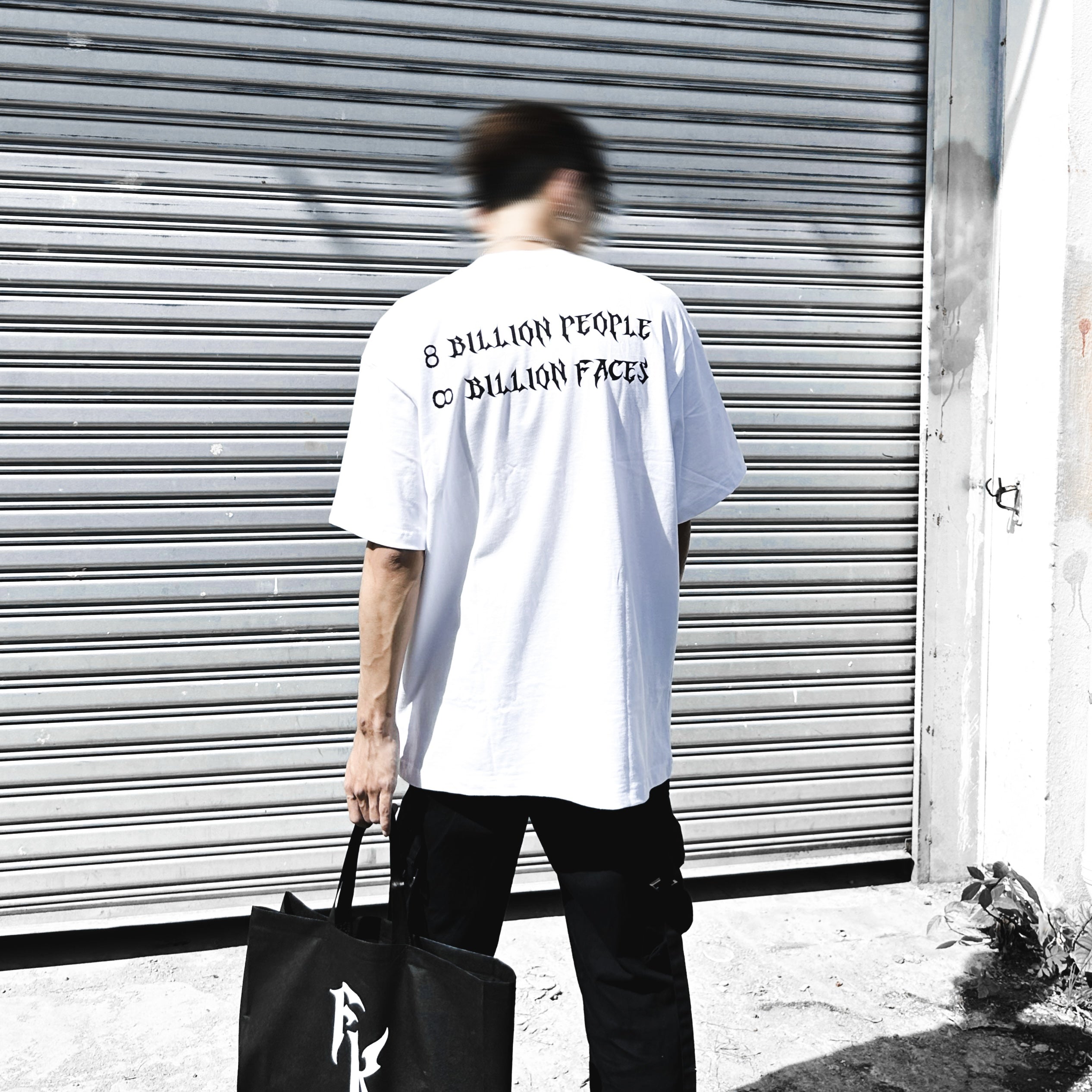 S23 Two Face Logo Tee White