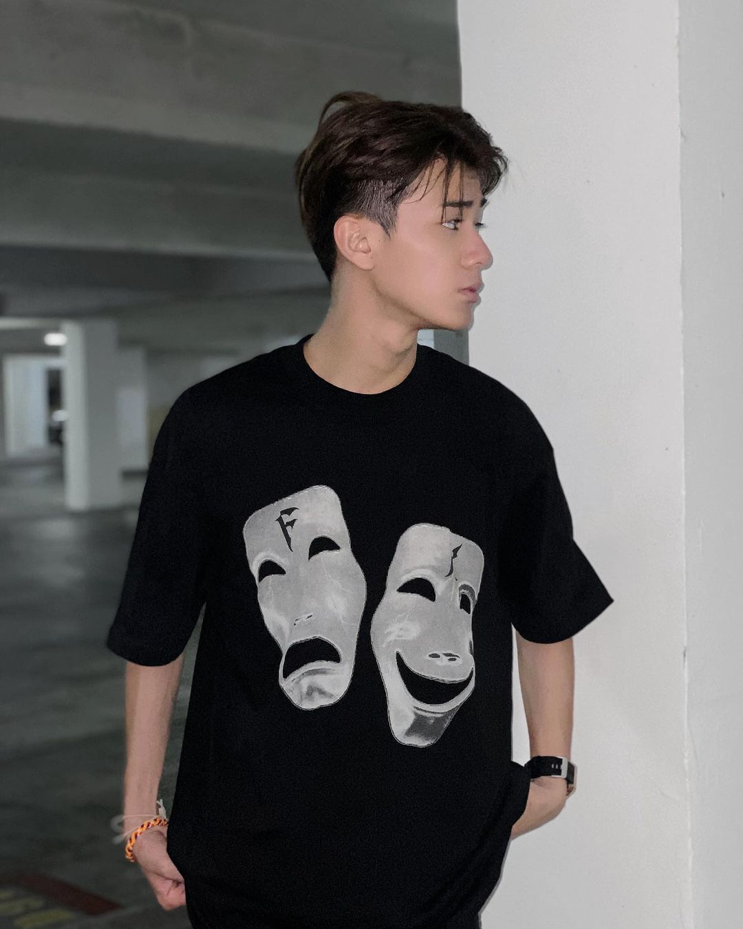 S23 Two Face Logo Tee Black