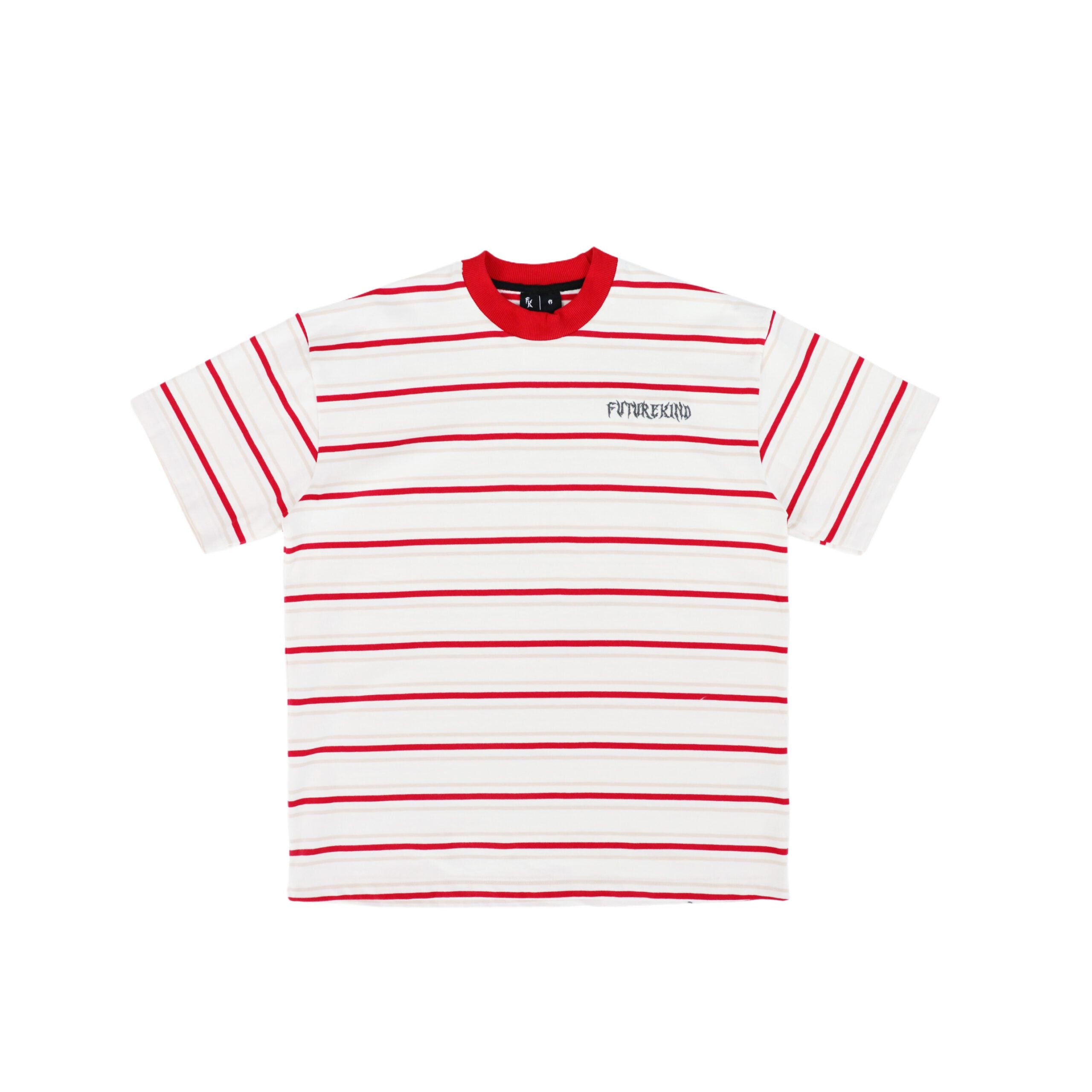 Social Test Stripes Tee Red