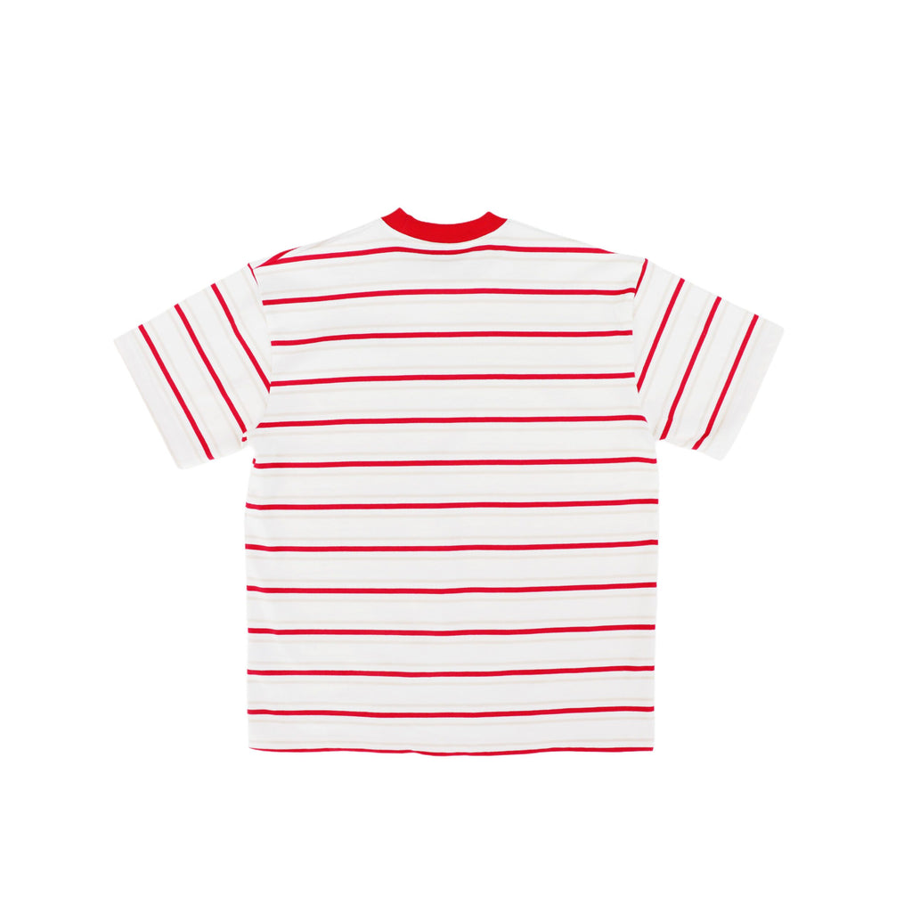 Social Test Stripes Tee Red