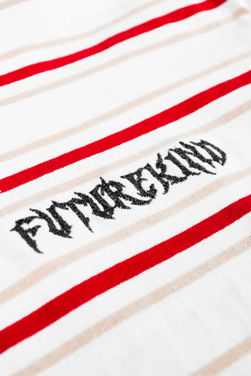 Social Test Stripes Tee Red